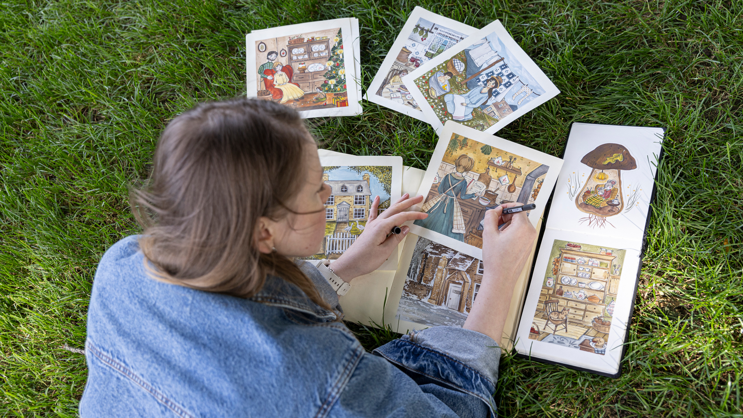 Su sueño es ilustrar libros infantiles y vender sus obras en tiendas de Pamplona.