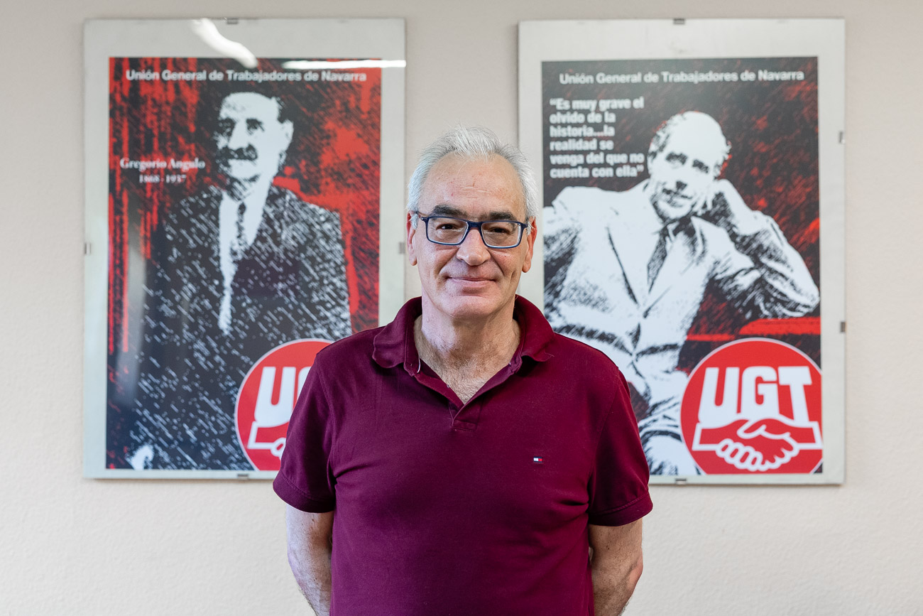 Lorenzo lleva 35 años en Volkswagen Navarra, donde también trabajó su padre, Benito Ríos. 