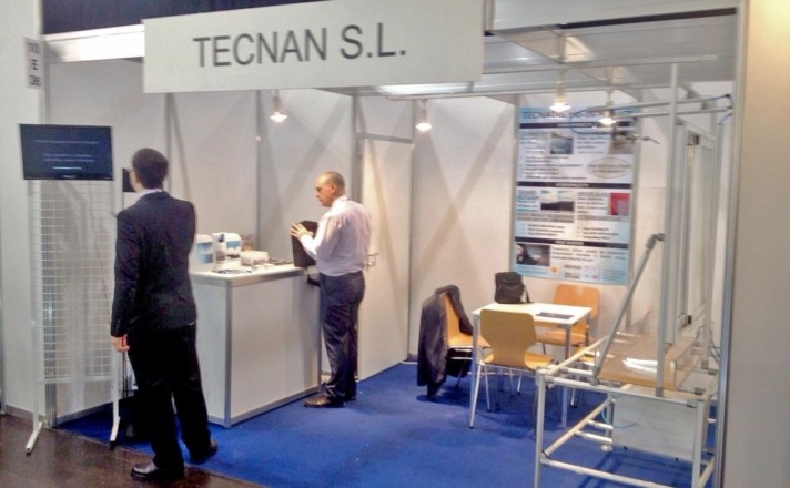 La empresa de nanotecnología TECNAN expone sus productos en la Feria Glasstec 2014