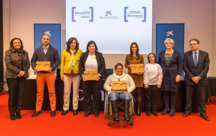 Distrivisual, Nicoplast, la Cooperativa de Hostelería de Navarra y Laseme, ganadores de los Premios Incorpora