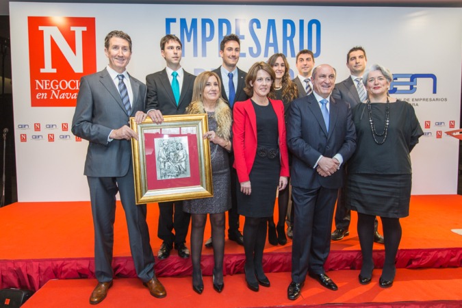La familia Marín Fuentes, de Urzante, Premio Empresario del año 2014