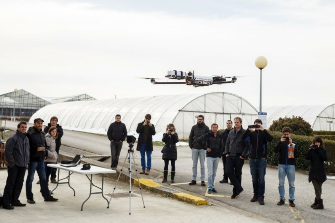 Un dron y un satélite para calcular la biomasa del campo navarro