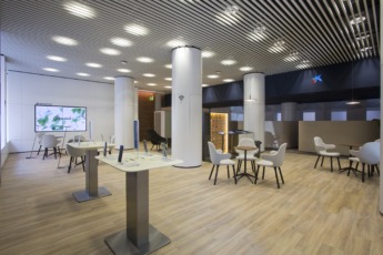 Interior nueva oficina A Caixabank Estella 