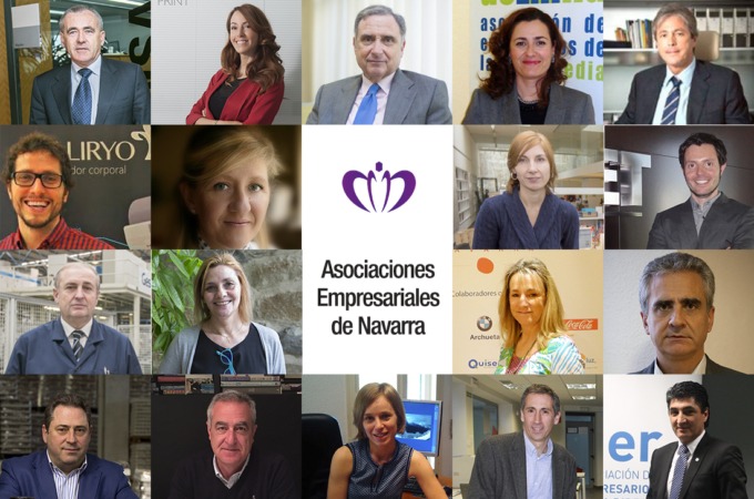 Representantes de las Asociaciones Empresariales de Navarra