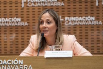 Emma Navarro durante su intervención.