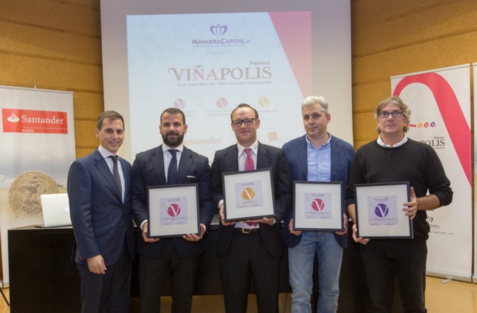 Bodegas Aroa, Otazu, Alzania y Pago de Larrainzar recogen los “II Premios Viñapolis”