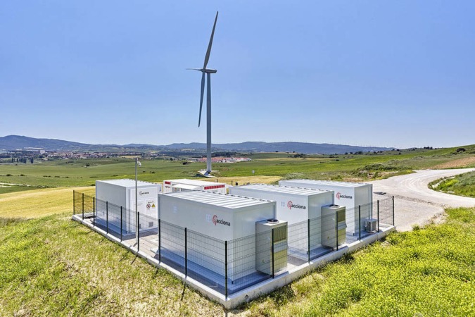 Primera planta híbrida de almacenamiento de energía eólica en Barásoain