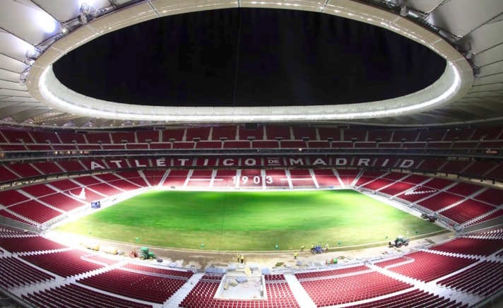 Hidrostank trabaja en el estadio Wanda Metropolitano