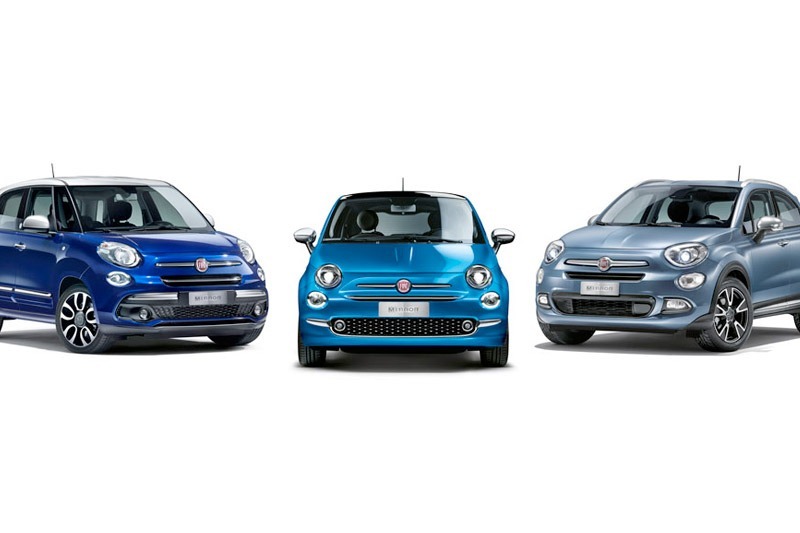 Imagen promocional de la familia de vehículos Mirror de Fiat. 