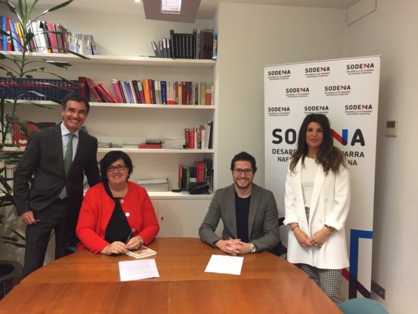 Sodena y AJE Navarra renuevan su convenio de colaboración
