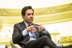 Pablo Zalba, durante su intervención en el Aula de Economía, organizada por Navarracapital.es en el mes de abril.