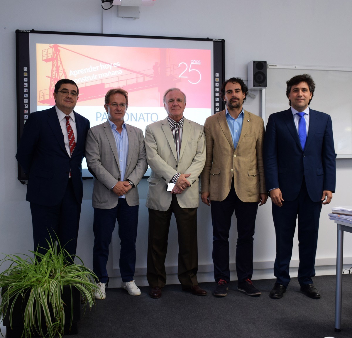 Enrique Corral, Pedro Hojas, Juan Lazcano, Vicente Sánchez y Pedro Fernánez