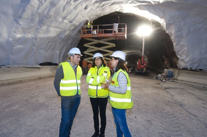 Las obras del túnel de Belate avanzan según lo previsto