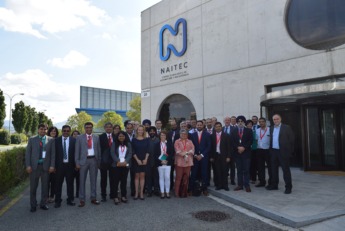 Imagen de la delegación de la India en su visita a Naitec en septiembre.