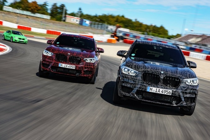 Últimos ensayos de los BMW serie M X3 y X4 en Nürburgring