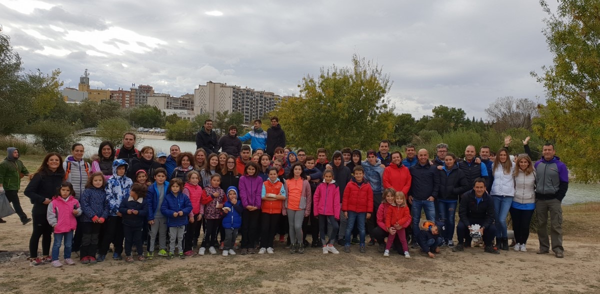 Voluntarios de la Semana Social de CaixaBank en Tudela. 