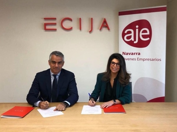 Acuerdo entre AJE Navarra y Écija Abogados