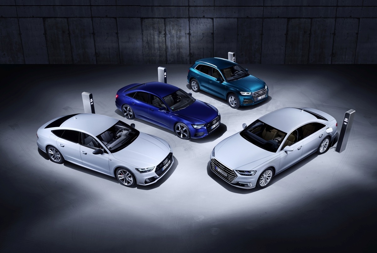 Audi Q5, A6, A7 y A8 híbridos.