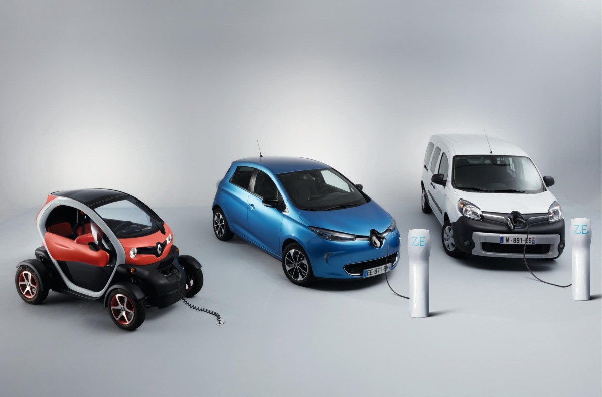 Gama de vehículos eléctricos Renault.