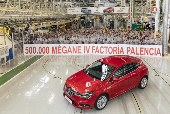 Renault produce en España 500.000 Mégane en solo 3 años