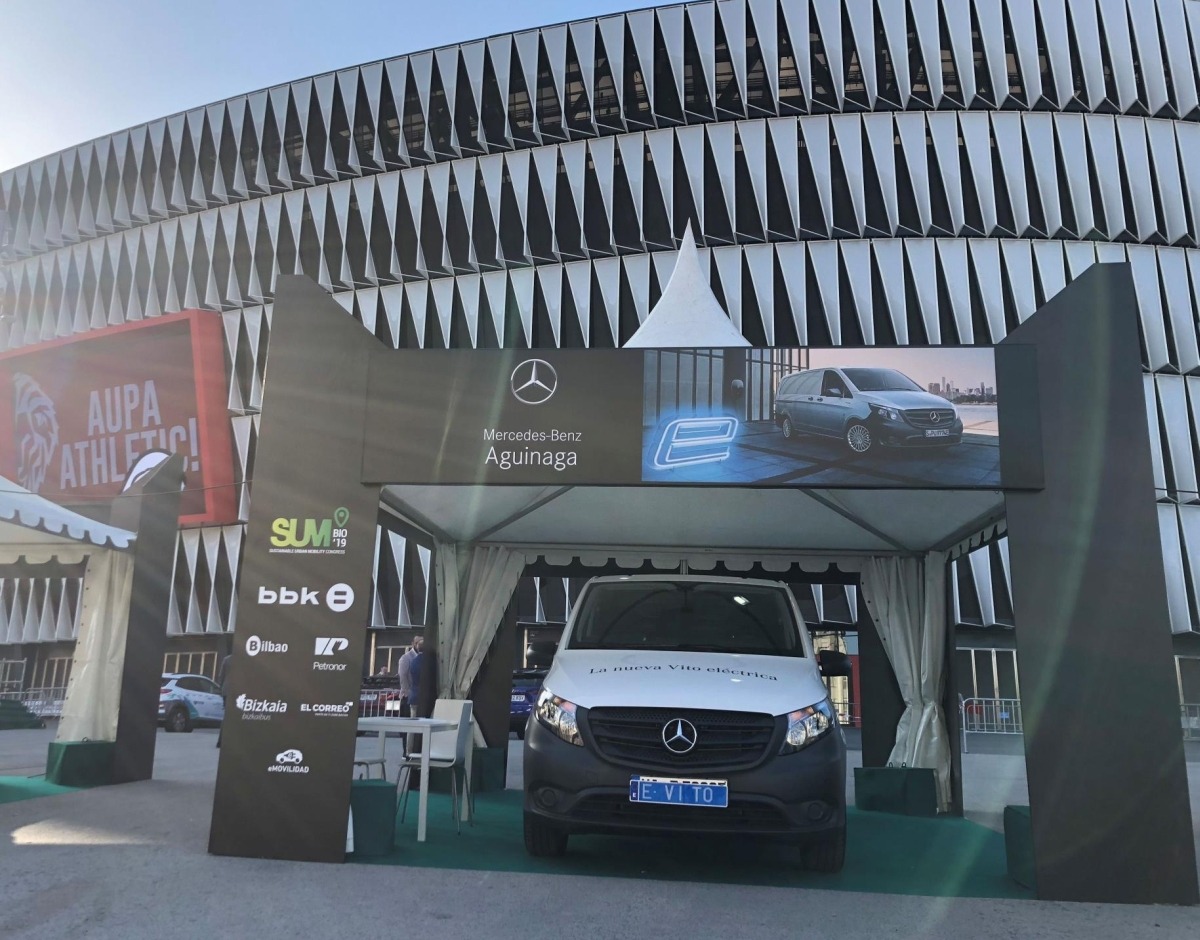 Mercedes-Benz presenta la eVito, que se comercializará en verano.