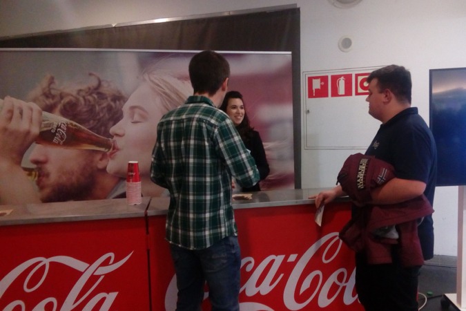Stand de Coca Cola en el Salón Europeo del Estudiante y el Empleo 2019.