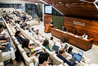 Un momento de la presentación del balance de Bankia.