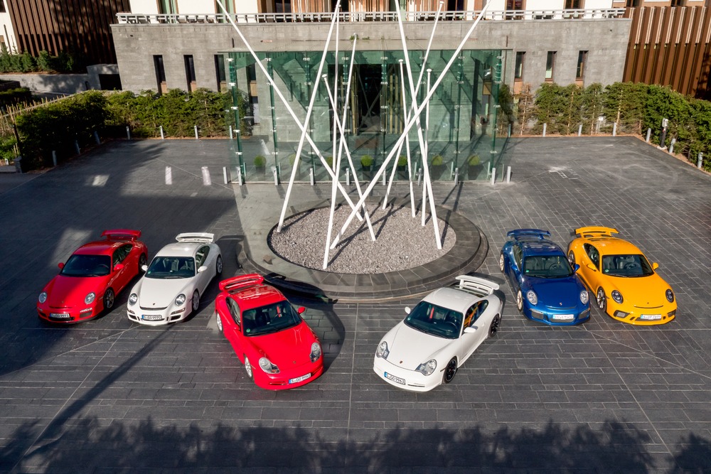 Todas las generaciones del Porsche 911 GT3.