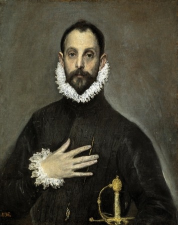 El caballero de la mano en el pecho de El Greco.