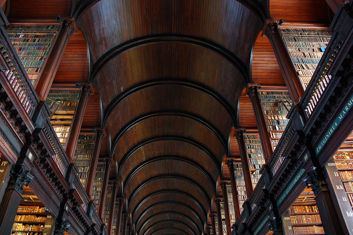 La biblioteca del Trinity College, en Dublín, es un santuario para los amantes de la lectura.