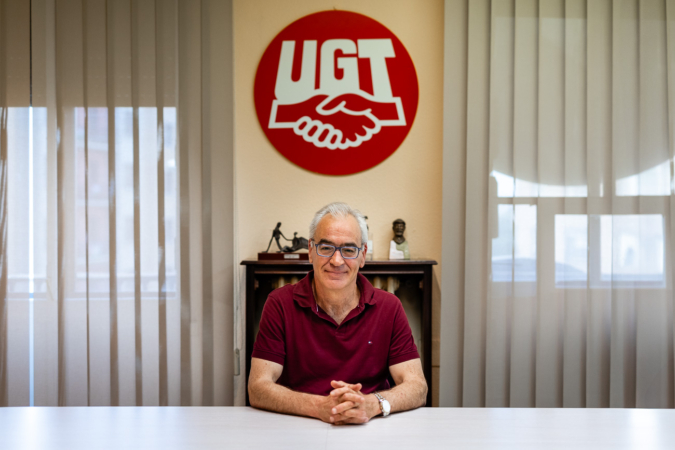 Lorenzo Ríos, de la propaganda clandestina a dirigir UGT Navarra