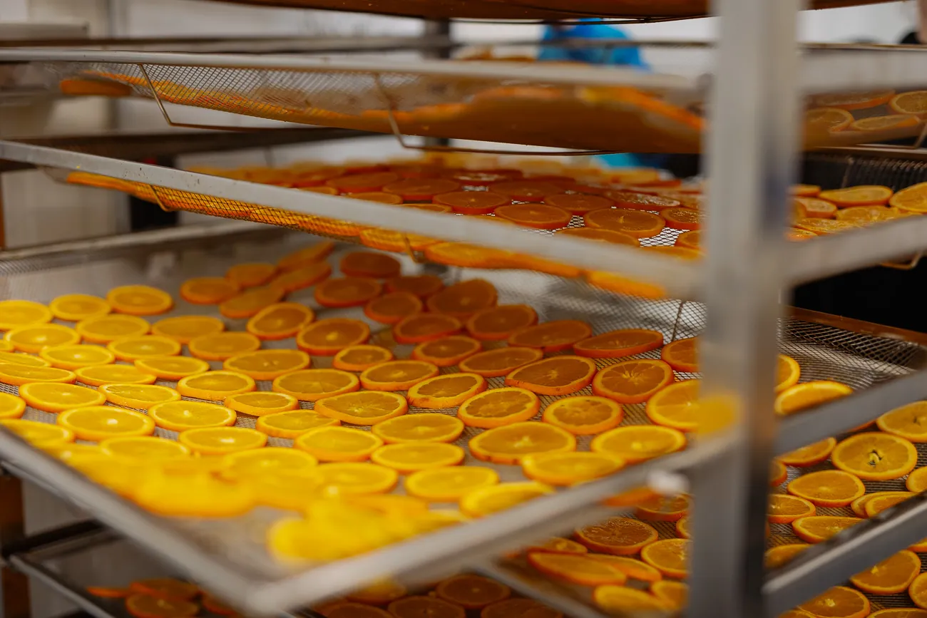 La naranja deshidratada o liofilizada es uno de los productos más demandados. 