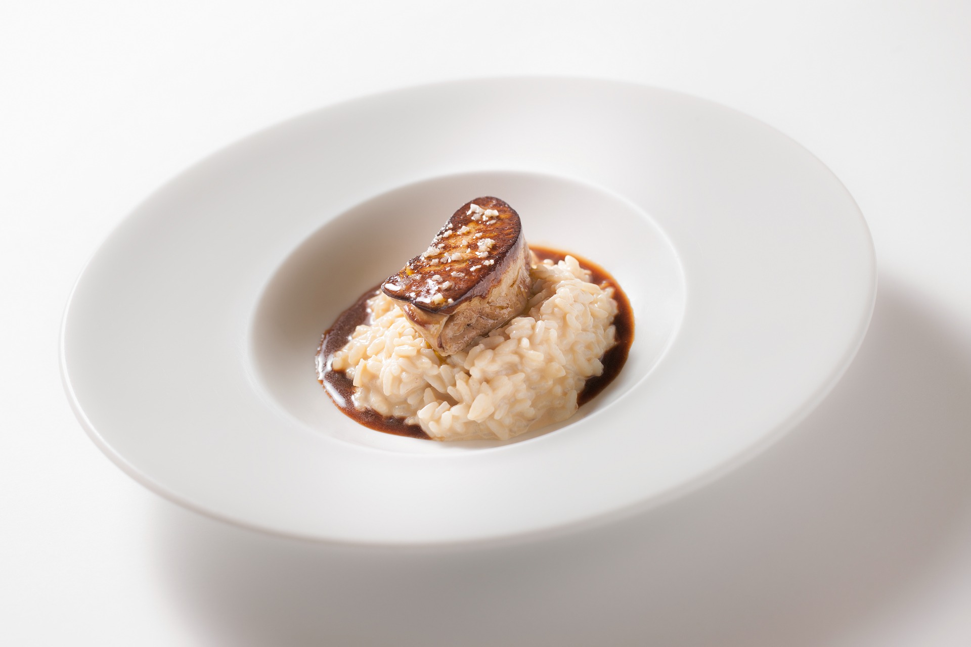 ‘Risotto de hongos con foie’, del Restaurante Arotxa de Legasa.