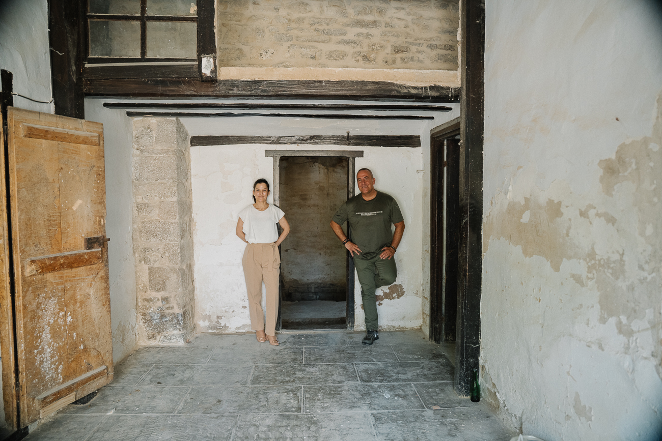 Ayarra y García forman el matrimonio fundador de la empresa Tejados Navarra-BAO Construcciones.
