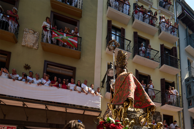Los balcones en San Fermín, mucho más que el Chupinazo y los encierros