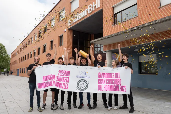 El IES Zizur BHI gana la segunda edición del Gran Concurso del Hormigón en Navarra