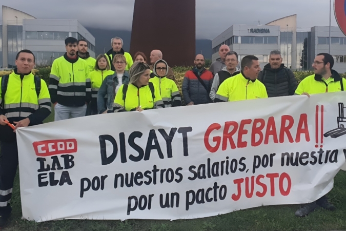 La plantilla de Disayt en Imárcoain denuncia el «bloqueo» de sus salarios desde 2023