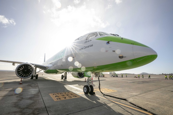 Binter invierte unos 458 millones en seis nuevos aviones Embraer