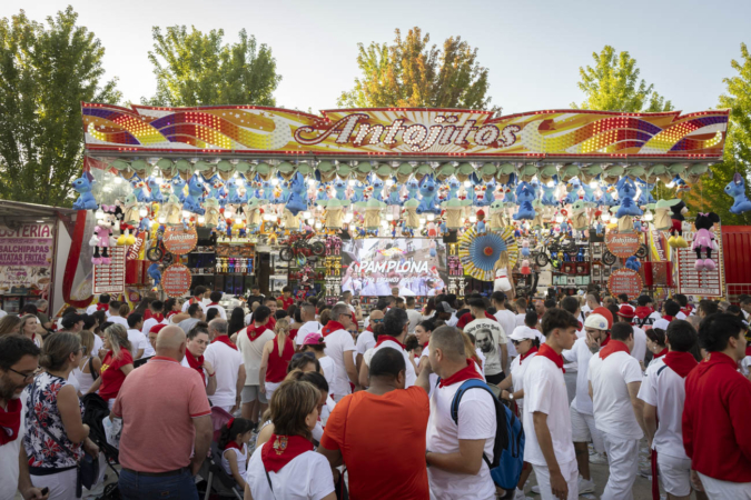 Los feriantes demandan un ‘parking’ para instalar sus remolques-vivienda en Sanfermines