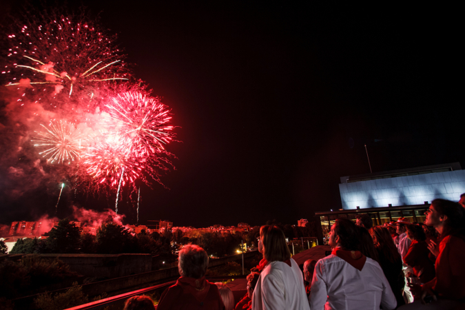 La terraza de Baluarte reabrirá para los fuegos artificiales de San Fermín tras su remodelación