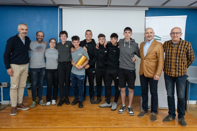 El IES Zizur, quinto en la fase nacional del Gran Concurso del Hormigón