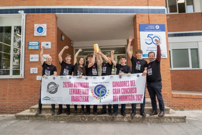 El Colegio San Cernin gana la tercera edición del Gran Concurso del Hormigón en Navarra