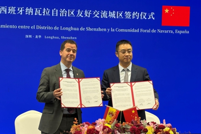 Los seis sectores en los que colaborarán Navarra y el distrito chino de Longhua