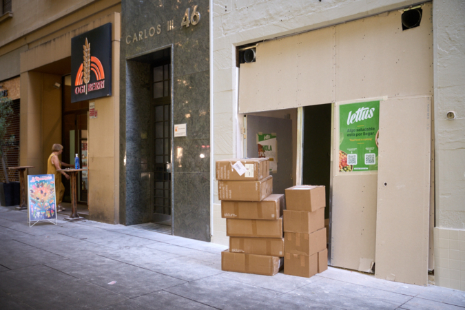 El restaurante de comida saludable que ultima su apertura en la avenida Carlos III de Pamplona