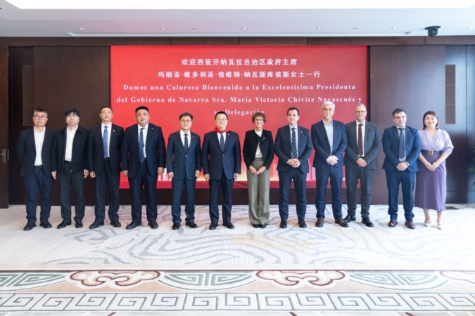 Navarra estrecha relaciones en China con un gigante de la construcción y la empresa pública de promoción del comercio