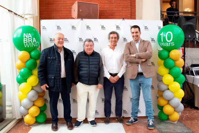 Nabrawind multiplica por diez la plantilla en su primera década de historia