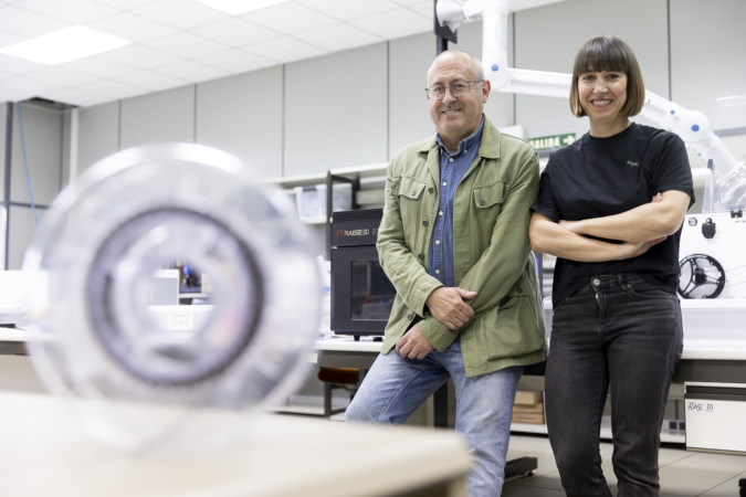 Navarra lidera el reciclaje en 3D del metal que protege las señales electrónicas