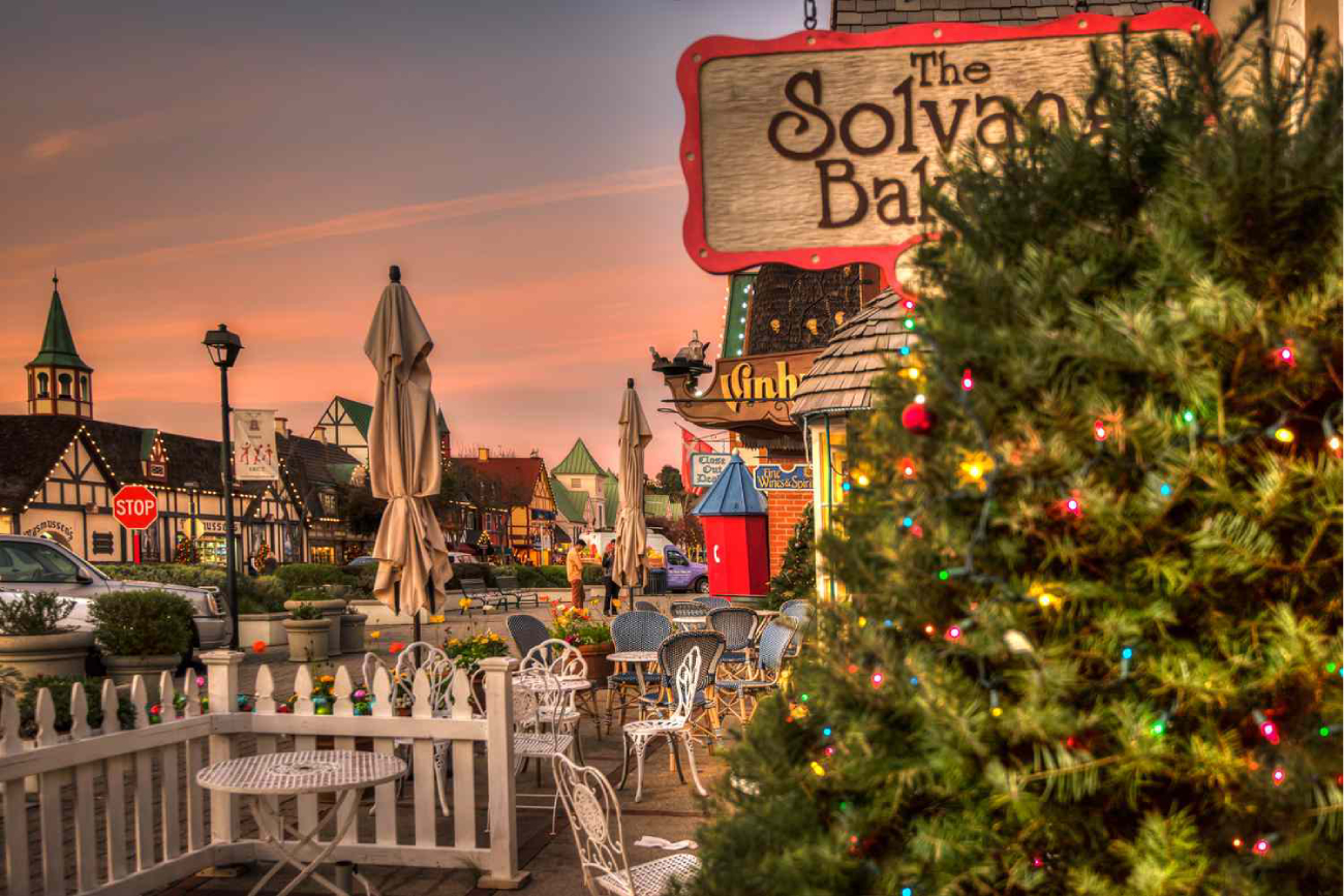 American cities straight out of a Christmas movie