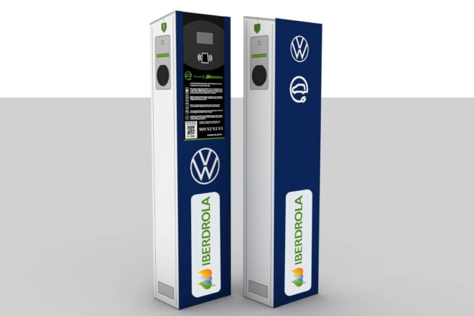 VW Navarra e Iberdrola instalan cargadores eléctricos en Landaben