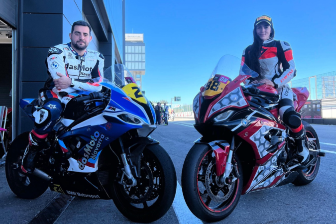 Pedro Blanco y Uxua Orcoyen, dos ases del motociclismo ‘amateur’ que ruedan juntos en la vida